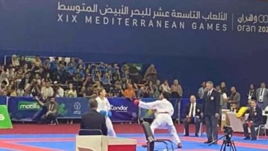 صبحي يهنىء أبطال الكاراتيه بالفوز بـ ٧ ميداليات بدورة ألعاب البحر المتوسط 