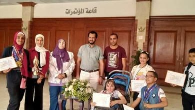 وزارة الشباب تكرم ذوي الهمم الحاصلين علي تدريب برنامج" مشواري "