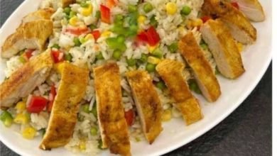 سلطة الأرز الملون ... مقدمة من الشيف: حسن كمال حسين