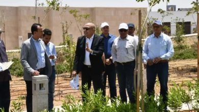 الجزار يتفقد منطقة الحدائق المركزية" كابيتال بارك" بالعاصمة الإدارية الجديدة