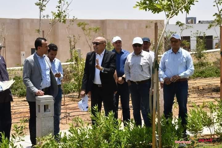 الجزار يتفقد منطقة الحدائق المركزية" كابيتال بارك" بالعاصمة الإدارية الجديدة