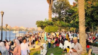 أستمرار توافد الزوار بشكل كثيف على حدائق الرى بالقناطر الخيرية للإحتفال بعيد الأضحى المبارك