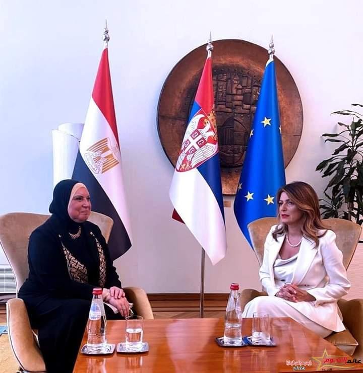 جامع ونظيرتها الصربية تبحثان سبل تنمية وتطوير العلاقات الاقتصادية المشتركة بين البلدين 2 جامع ونظيرتها الصربية تبحثان سبل تنمية وتطوير العلاقات الاقتصادية المشتركة بين البلدين