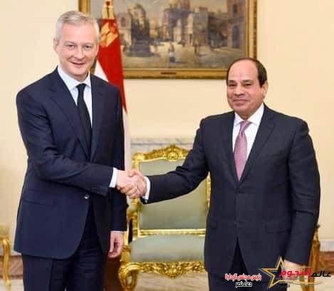 السيسي يلتقي وزير الأقتصاد والمالية الفرنسي 2 السيسي يلتقي وزير الأقتصاد والمالية الفرنسي