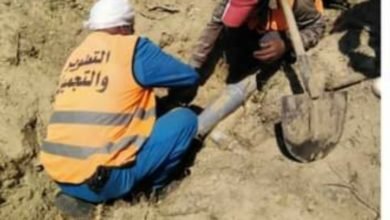 الانتهاء من إصلاح خط المياه العكرة بالطريق الدائري بالإسماعيلية 