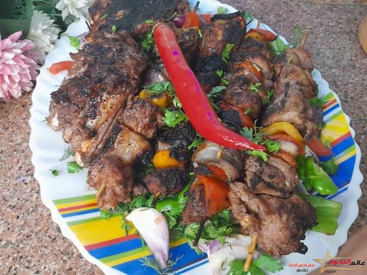 كباب مشوي على الفحم ... مقدم من الشيف: سهام الحشاش