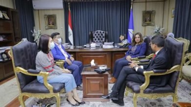 محافظ دمياط تستقبل وفد مؤسسة رجال الأعمال المصريين الصينيين