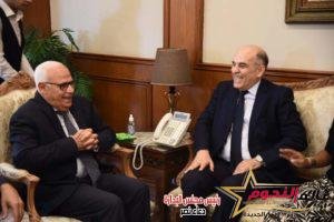 محافظ بورسعيد يلتقى رئيس مجلس ادارة نادي الصيد