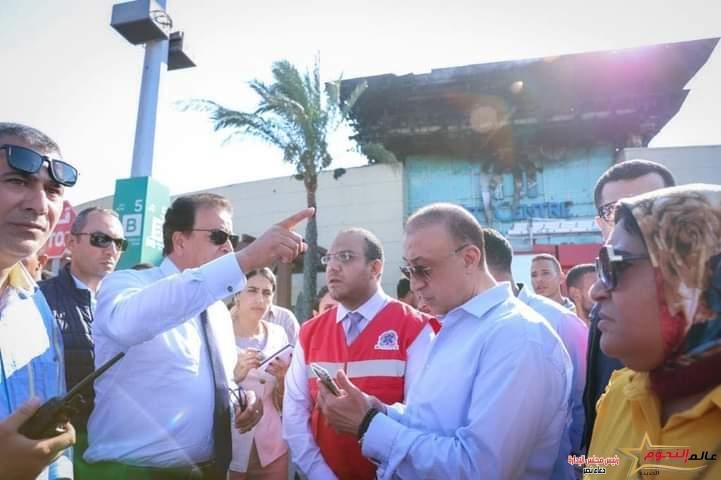عبد الغفار يقطع زيارته للمنشآت الطبية بالإسكندرية ويتابع تقديم الخدمات الطبية في حريق كارفور 2 وزير الصحة يقطع زيارته للمنشآت الطبية بالإسكندرية ويتابع تقديم الخدمات الطبية في حريق كارفور