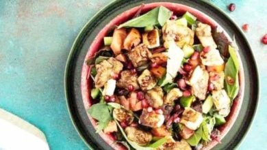 سلطة الباذنجان المقلي ... مقدمة من: مطبخ عالم النجوم