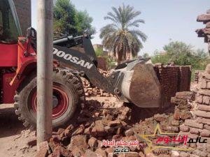 إزالة التعديات على الأراضى الزراعية وأملاك الدولة ومخالفات البناء بمحافظة الأقصر