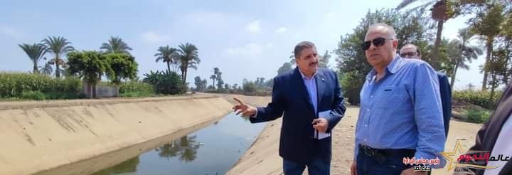  سويلم يتفقد أعمال التأهيل المنفذة سابقا بترعة الفليفلة المستجدة