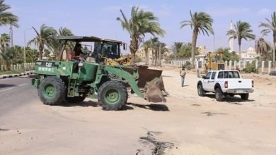 فودة يتفقد تطوير طريق المحافظة بطور سيناء