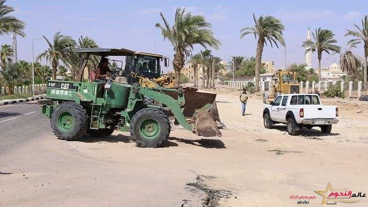 فودة يتفقد تطوير طريق المحافظة بطور سيناء