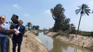  سويلم يتفقد أعمال التأهيل المنفذة سابقا بترعة الفليفلة المستجدة