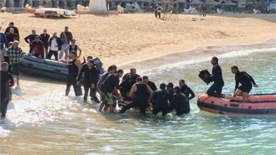 مصرع شاب غرقً وإنقاذ آخر بساحل بحر المساعيد في العريش