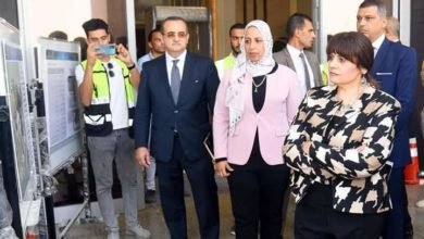  جندي تتفقد مبنى وزارة الهجرة وتشيد بمستوى تنفيذ المبنى