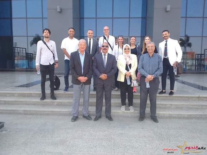 وفد الصحافة الشبابية الألمان في زيارة لكاتدرائية السيد المسيح وفرع نادي النادي بالعاصمة