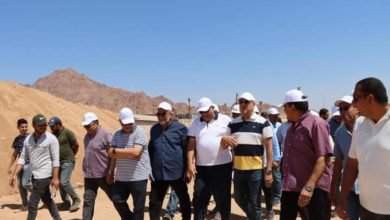 الجزار يتفقد مشروعات مياه الشرب والصرف الصحى بمدينة شرم الشيخ