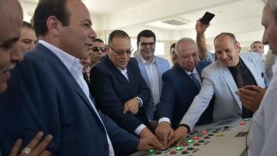 محافظ الشرقية يُعطي إشارة بدء التشغيل التجريبي لمحطة تنقية مياه الشرب بمدينة أبو كبير