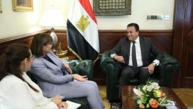 وزير الصحة يستقبل المنسق المقيم للأمم المتحدة بمصر لبحث سبل التعاون 