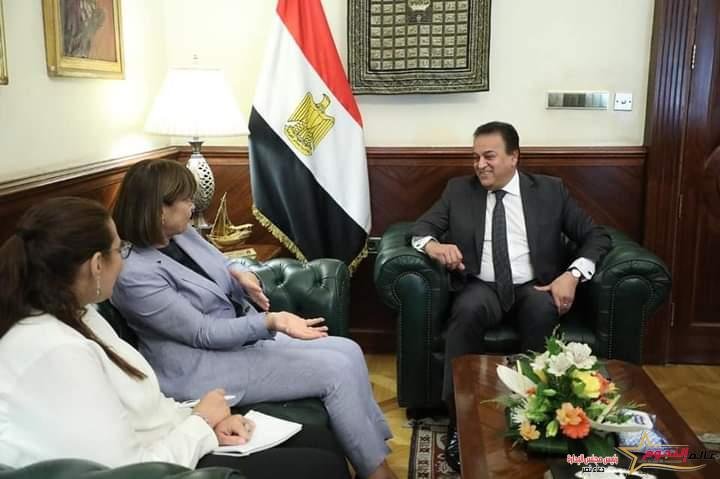 وزير الصحة يستقبل المنسق المقيم للأمم المتحدة بمصر لبحث سبل التعاون 2 وزير الصحة يستقبل المنسق المقيم للأمم المتحدة بمصر لبحث سبل التعاون