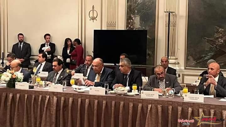 شكري يستعرض الموقف المصري من القضايا الإقليمية والدولية خلال اجتماع وزراء خارجية الولايات المتحدة 
