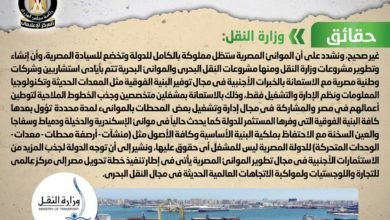 الحكومة تنفي شائعة بيع الموانئ المصرية لجهات أجنبية