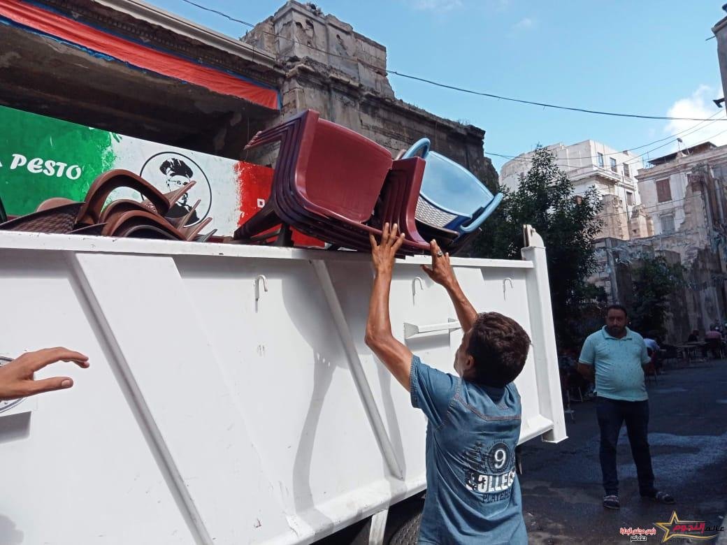 رفع ٩٠ حالة أشغال و٨٠ حاجز خلال حملتين بحي وسط