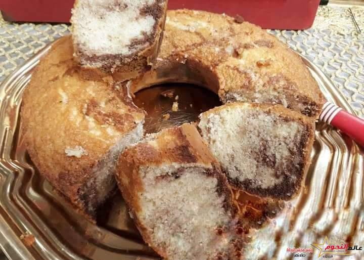 كيك ماربل ... مقدم من الشيف: إيمان سعد 2 كيك ماربل ... مقدم من الشيف: إيمان سعد