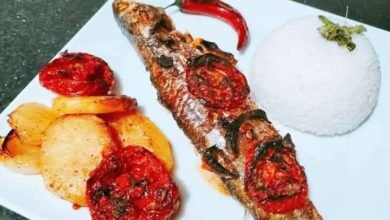 صينية السمك البوري بالبطاطس... مقدمة من الشيف: ميرفت رجب