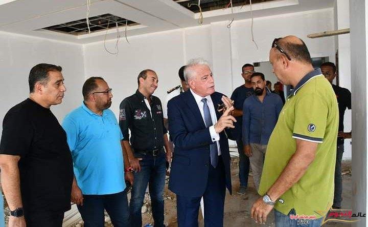فودة يتابع معدلات ونسب التنفيذ بمجلس مدينة شرم الشيخ الجديد والحديقة المركزية
