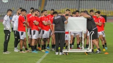 منتخب مصر يواصل تدريباته باستاد برج العرب