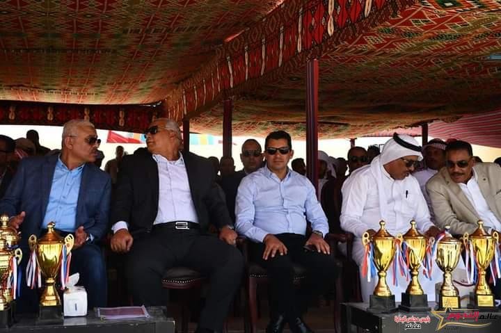 وزير الرياضة ومحافظوا الوادي الجديد ومطروح والسويس يشهدون مهرجان الهجن الدولي