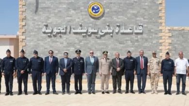 غنيم يقدم التهنئة بذكرى الـ 49 لانتصارات نصر أكتوبر المجيدة خلال زيارته للقاعدة الجوية