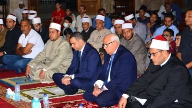 محافظ بورسعيد يشهد احتفالية المولد النبوي الشريف بالمسجد العباسي