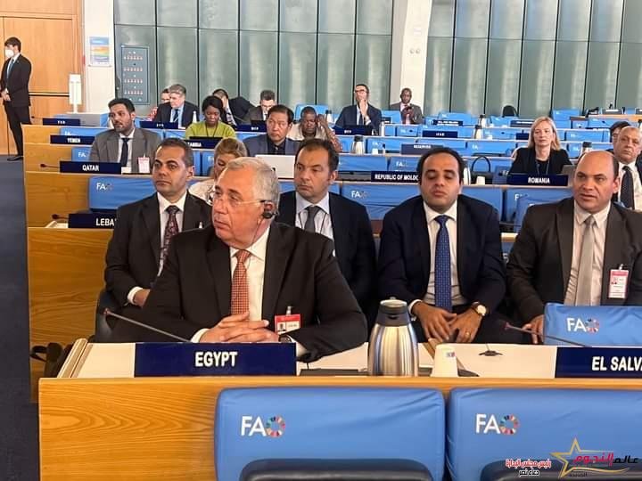 وزير الزراعة يلقى كلمة مصر خلال اجتماعات الدورة الـ 50 للجنة الأمن الغذائي العالمي بروما