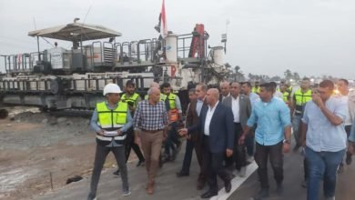 وزير النقل يتابع أعمال تطوير الطريق الدولي الساحلي في المسافة من دمياط حتى المنصورة الجديدة
