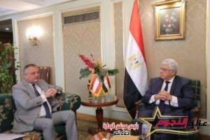 عاشور يستقبل سفير النمسا بالقاهرة لبحث سبل دعم التعاون بين مصر والنمسا في المجالات العلمية 2 عاشور يستقبل سفير النمسا بالقاهرة لبحث سبل دعم التعاون بين مصر والنمسا في المجالات العلمية