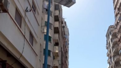 تركيب عدد ٤٩ كشاف ليد ١٥٠ وات بشارع قنال السويس وعدد ١٤ عامود بشارع بورسعيد 