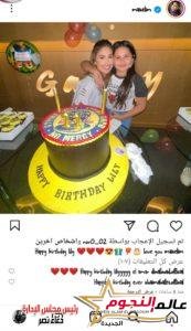 "lily love you"مي سليم تحتفل بعيد ميلاد ابنتها 