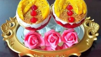 كاسات الجيلي بالكريمة والكنافة والموز ... مقدمة من الشيف: شوشو عرابي