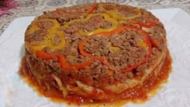 طاجن المكرونة باللحم المفروم ... مقدم من الشيف: فاطمة عطية