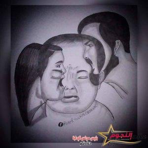 عبير يونس تتألق في رسم الرسومات المعبرة