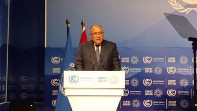 انتخاب السيد سامح شكري رئيساً لمؤتمر COP27 في جلسته الافتتاحية
