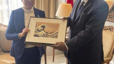 السفير المصري في طوكيو يستقبل محافظ طوكيو عقب عودتها من زيارة مصر