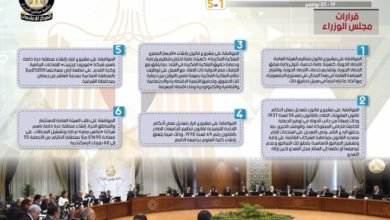 الحصاد الأسبوعي لمجلس الوزراء خلال الفترة من 19حتى 25 نوفمبر 2022