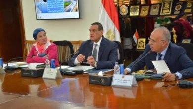 وزراء التنمية المحلية و البيئة والموارد المائية يتابعون جهود رفع نواتج تطهير الترع والمصارف والمجارى المائية