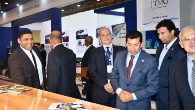 وزير الرياضة يتفقد معرض ومؤتمر مصر للمياه والنفايات والبنية التحتية