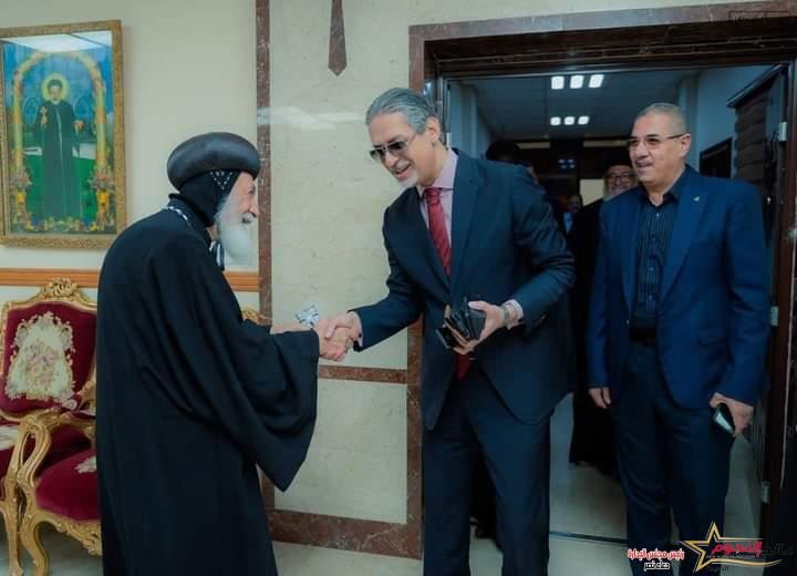 سفير مصر الجديد لدى السودان يزور مقر الكنيسة القبطية في الخرطوم 2 سفير مصر الجديد لدى السودان يزور مقر الكنيسة القبطية في الخرطوم